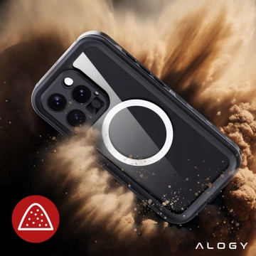 Alogy HydroArmor™ IP68 wasserdichte Hülle mit transparenter Rückseite, 360-Grad-Panzerabdeckung für MagSafe für Apple iPhone 16 Pro