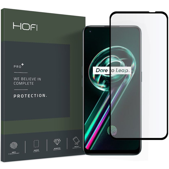 Gehärtetes Glas Hofi Glass Pro für Realme 9 Pro Plus Schwarz