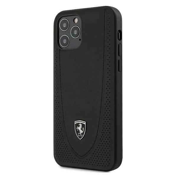 Etui für Telefon Ferrari iPhone 12/12 Pro 6,1" Czarny/Black Hardcase Off Track Perforated