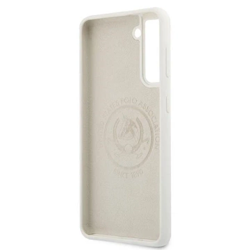 US Polo Silikon Logo Handyhülle für Samsung Galaxy S21 Plus weiß/weiß