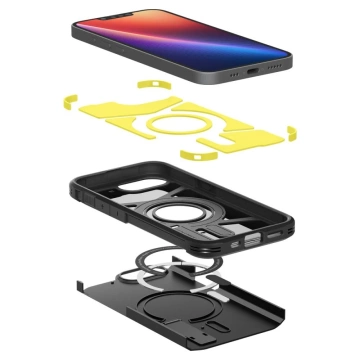 Etui für iPhone 16e Spigen Tough Armor Mag MagSafe Schwarz