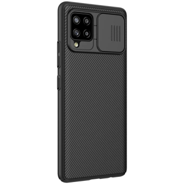 Nillkin CamShield Pro Case Hard Armor Cover Kameraabdeckung für Samsung Galaxy A42 5G Schwarz