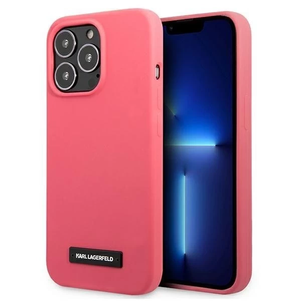 Karl Lagerfeld KLHCP13XSLMP1PI iPhone 13 Pro Max 6,7" Hardcase fuksja/fuchsia Silikonplakette