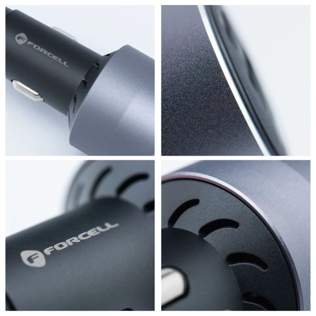 Ładowarka samochodowa Forcell 85W 2xUSB-C + USB-A Szybkie Ładowanie