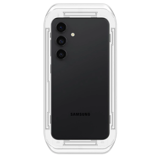 2x Szkło hartowane do Samsung Galaxy S24 S25 Spigen Glas.TR "EZ FIT" Clear 2-Pack z ramką do montażu