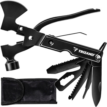 Multifunktionswerkzeug Multitool 17in1 Axt Beil Hammer Set Multifunktionale Survival Case Cover Schwarz