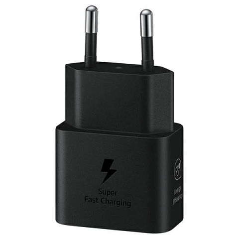 Ładowarka sieciowa GaN Samsung EP-T2510NBEGEU 25W SFC USB-C - czarna