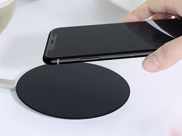 Ładowarka indukcyjna USAMS 10W US-CD24 iPhone 8 X MFI czarna