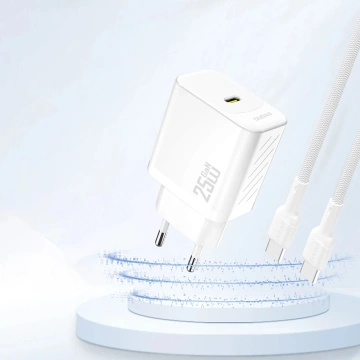 Dudao A27 Wandladegerät Weiß GaN USB-C Ladegerät | Kompakt, schnell