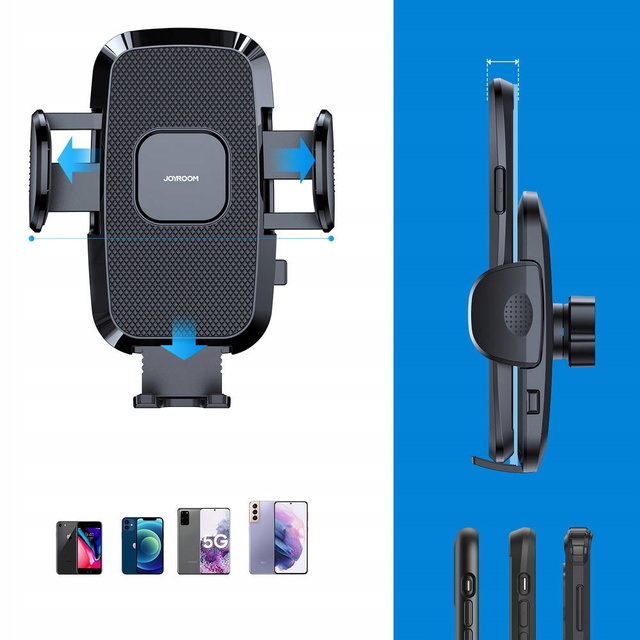 Uniwersalny uchwyt samochodowy Joyroom JR-ZS259 na telefon do uchwytu na kubek Czarny