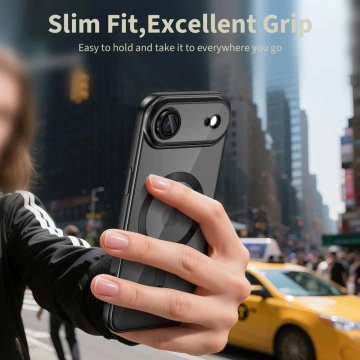 Etui do iPhone 17 Air Tech-Protect MagFlex MagSafe Przezroczysto-Czarne