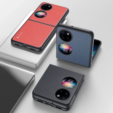 Dux Ducis Fino Hülle mit Nylonmaterial bezogen Huawei P50 Pocket schwarz