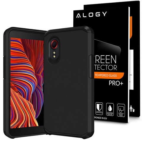 Alogy Armor Matt Case für Samsung Xcover 5 Black Glass