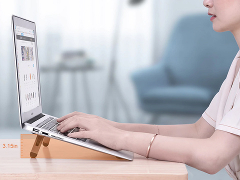 Ständerhalter Oatsbasf Mini-Laptopständer für Notebook Grau