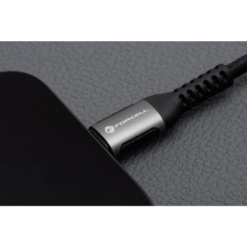 Kabel USB-C 27W 2m Forcell Lightning PD Nylon LAPTOP PC SMARTFON