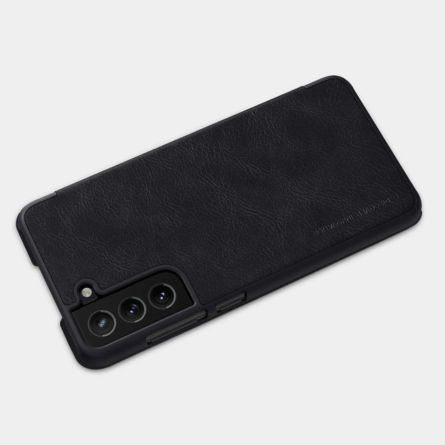 Etui portfel skóra Nillkin Qin do Samsung Galaxy S21 FE 2021 Black