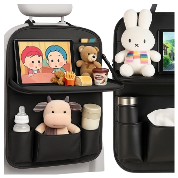 Auto-Organizer, Reisetisch, Autositzschutz, Rückenlehne, Sitz Alogy Black