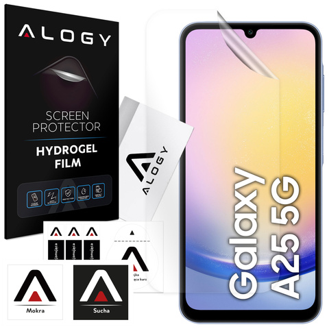 Folia Hydrożelowa do Samsung Galaxy A25 5G ochronna na telefon na ekran Alogy Hydrogel Film