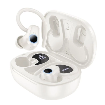 HOCO TWS EQ8 Kabellose Bluetooth-Kopfhörer – Weiß mit Ladeetui