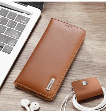 Samsung Galaxy S25 Edge Dux Ducis Hivo Lederhülle Braun