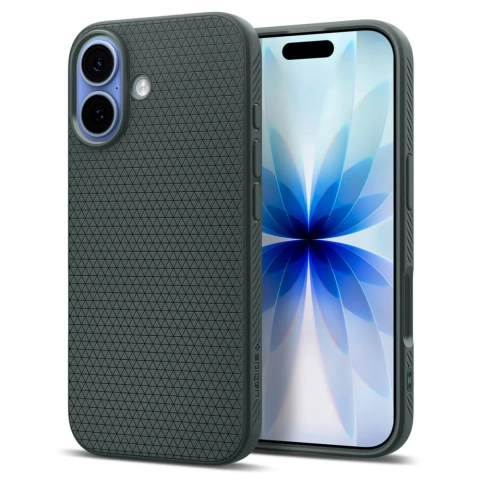 Etui do iPhone 17 Spigen Liquid Air Abyss Green