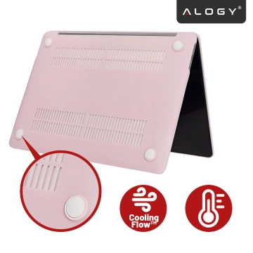 Schutzhülle für Apple MacBook Air 13" / 13,3" (2018–2021) (M1 A2337/A2179/A1932) – Flexible, matte Schutzhülle, leicht und robust – Alogy AirGuard™ Pink