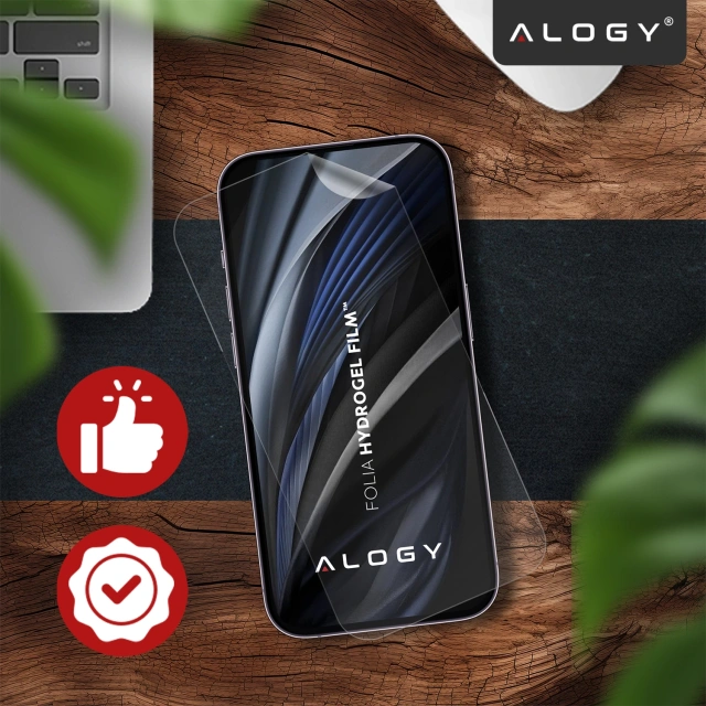 Folia hydrożelowa do Samsung Galaxy S25 Ultra – elastyczna ochrona ekranu, samoregeneracja, pełne dopasowanie i wysoka przejrzystość – Alogy Hydrogel Film™