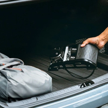 Rockbros 42430001001 Fußpumpe mit Display – Schwarz