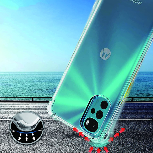 Etui pancerne ShockProof Alogy do Motorola Moto G22 Przezroczyste