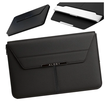 Alogy FlexCase Pro Multifunktionale, faltbare Laptoptasche mit Ständer und Mauspad für MacBook 13/14" Schwarz