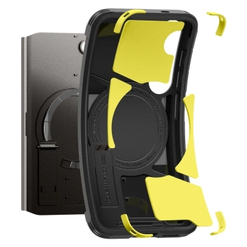 Etui für Samsung Galaxy S25 Schwarz Spigen Tough Armor MagSafe