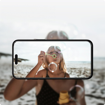 Spigen Alm Glass FC 2er-Pack gehärtetes Glas für Apple iPhone 15 Schwarz