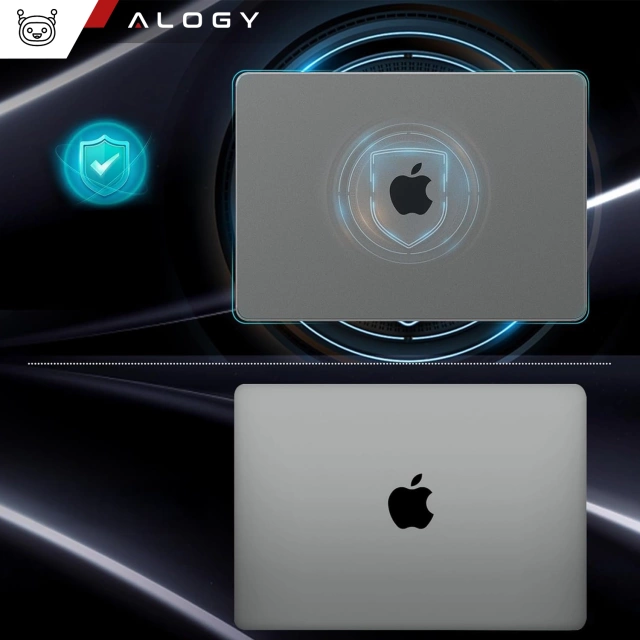 Etui ochronne do Apple Macbook Air 15 M2/M3/M4 2023/2024/2025 Alogy AirGuard™ Elastyczna obudowa Matowa Szarość