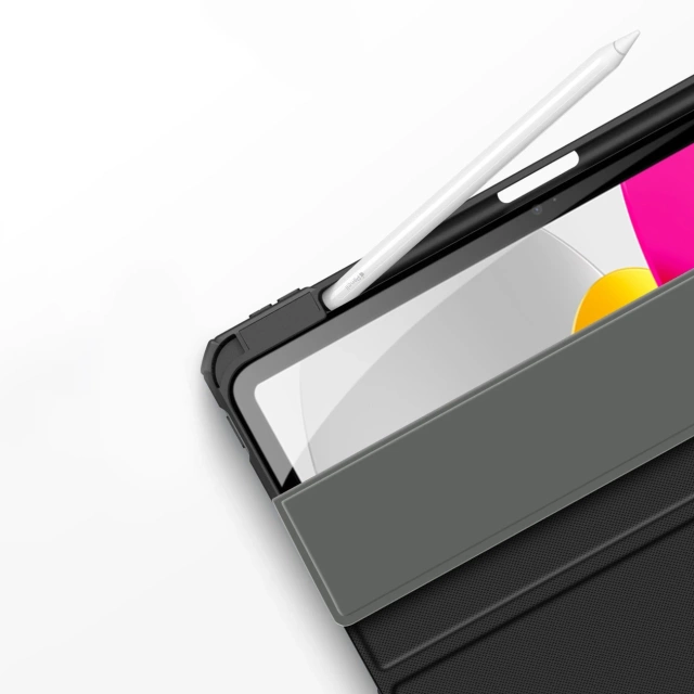 Dux Ducis Toby etui iPad 10.9'' 2022 (10 gen.) pokrowiec z miejscem na rysik Apple Pencil smart cover podstawka różowe