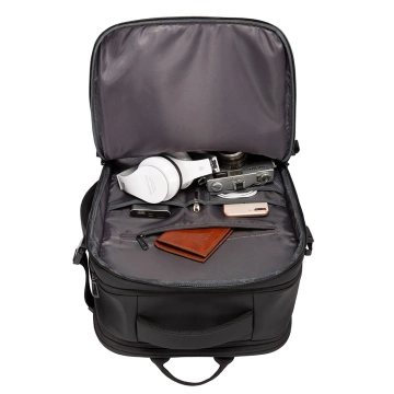 Bange wasserdichter Rucksack für 15,6-Zoll-Laptop, Stadtreisender, 45 x 30 x 16 cm, für Arbeit, Flugzeug, Herren, Damen, mit USB-Anschluss Schwarz