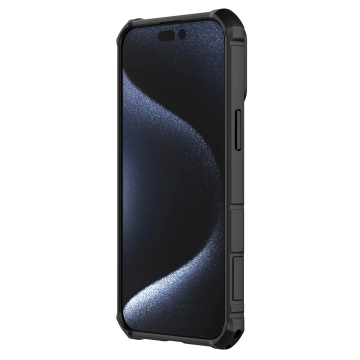 iPhone 15 Pro Max Hülle Nillkin CamShield Armor Schwarz Gepanzert