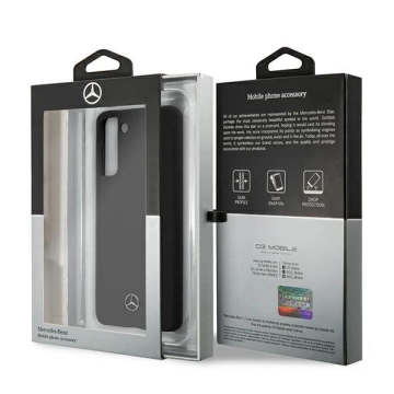 Etui Mercedes MEHCS21SSILBK für Samsung Galaxy S21 G991 Hardcase Silicone Line