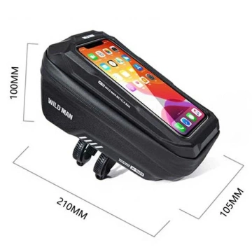 Koffer/Fahrradhalter WILDMAN XS2 Rahmentasche schwarz/schwarz