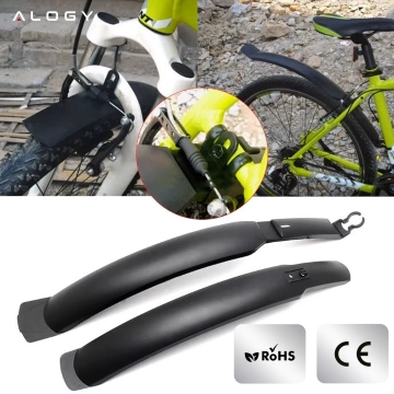 Plattform-Fahrradpedale für MTB-Fahrräder, Aluminium 9/16" Schwarzes Aluminium-Set [2 Stk.]