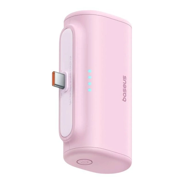 Powerbank Baseus Compact 5000mAh 20W USB-C Mini Szybkie Ładowanie Różowy
