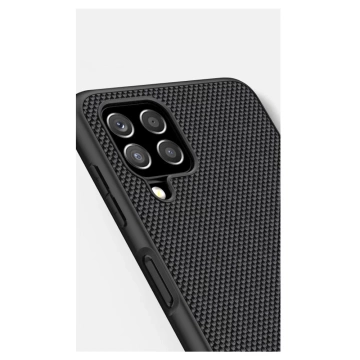Nillkin Textured Case Strapazierfähige, verstärkte Hülle mit Gelrahmen und Nylon auf der Rückseite für Samsung Galaxy A22 4G schwarz