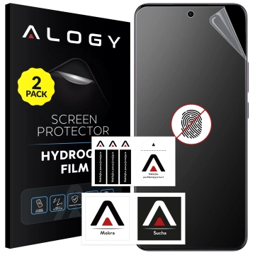 2x Folia "MATOWA" do Oppo Reno12 F 5G / 12 FS 5G Hydrożelowa Alogy HydroSkin Matte Pro™ na ekran do etui "BEZ ODCISKU PALCÓW"