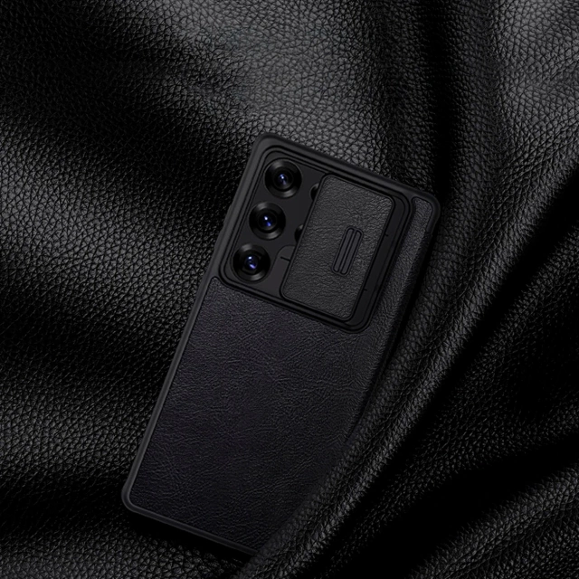 Etui do Samsung Galaxy S25 Ultra Nillkin Qin Pro Czarny z Klapką
