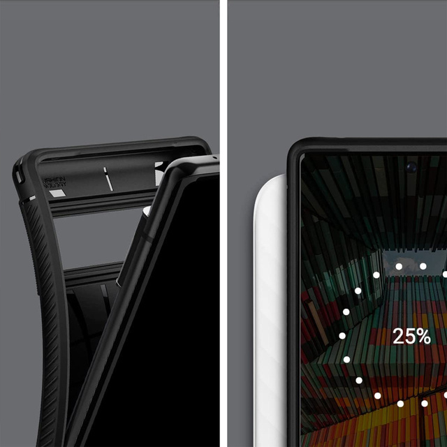 Etui pokrowiec futerał Spigen Rugged Armor do Google Pixel 6 Pro Matte Black