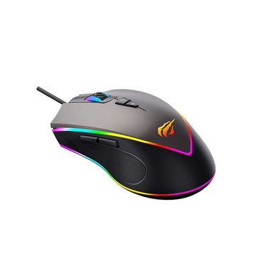 Havit MS1017 RGB Gaming-Maus 800-6400 DPI (Ocker)