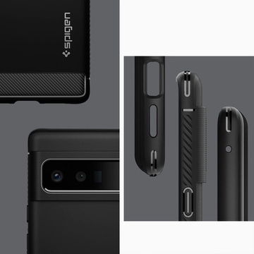 Etui pokrowiec futerał Spigen Rugged Armor do Google Pixel 6 Pro Matte Black