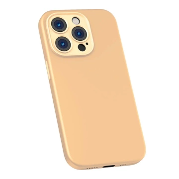 Baseus Liquid Silica Gel Case Set für iPhone 14 Pro Max (Gelb) Gehärtetes Glas mit Reinigungsset