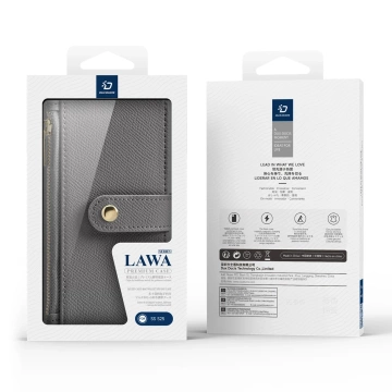 Samsung Galaxy S25 Dux Ducis Lava Lederhülle Grau