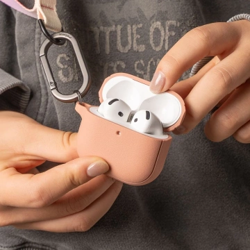 Etui do Apple AirPods 4 Ringke Onyx MagSafe Black Karabinczyk