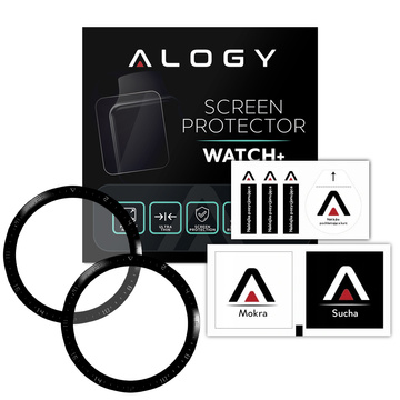 2x Elastyczne Szkło 3D Alogy do Huawei Watch GT 2 46mm Black